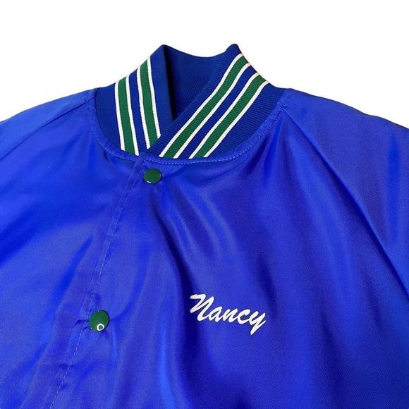 Vintage Seattle Seahawks Jacket Size XL Olympic Peninsula Satin Style Bomber 90s - Picture 7 of 11